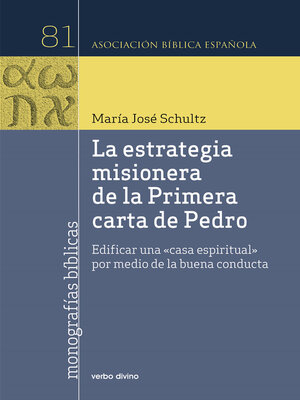 cover image of La estrategia misionera de la Primera carta de Pedro